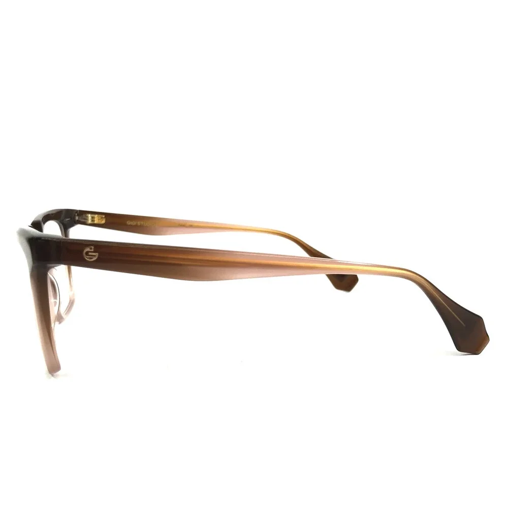 Gigi Studios Eyeglasses Frames AMALIA 6886/6 Brown Gradient Cat Eye 53-16-140